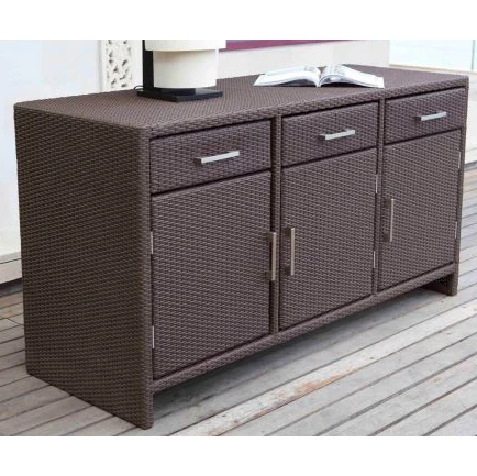 

Household Indoor or Outdoor Garden Storage Table Box Furniture Rattan Cabinet