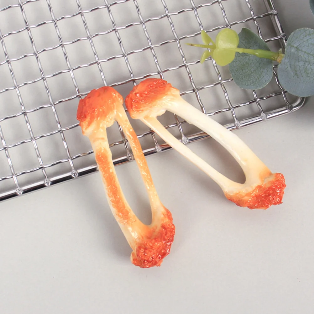 

3 Pcs Simulated Chicken Wings Prop Fake Accessories Artificial Ornament Simulation Food Model Pvc Realistic