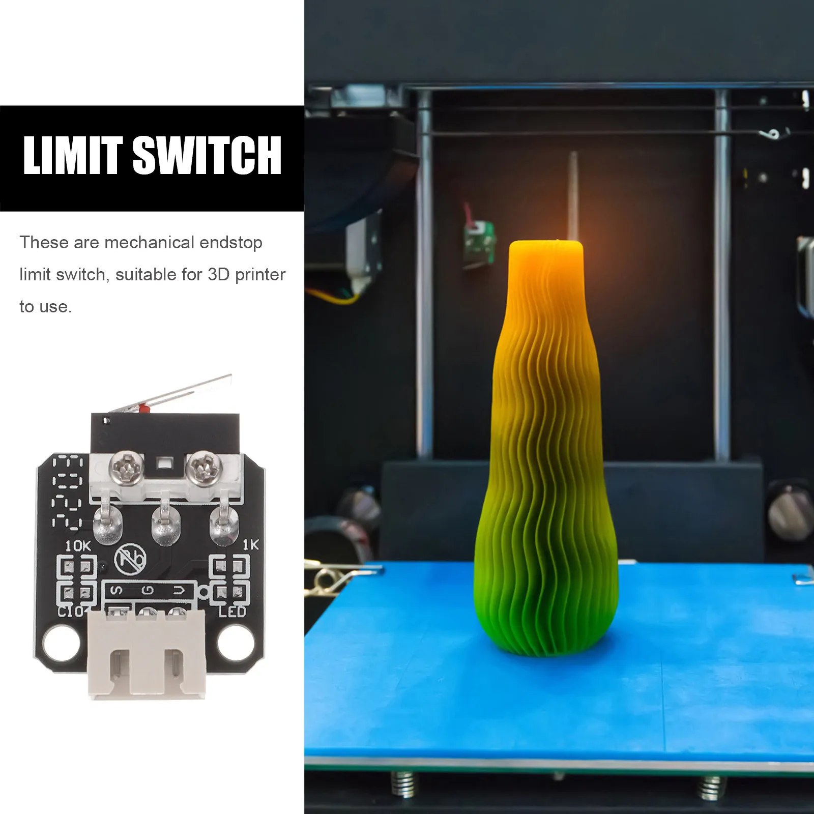 

Комплект из 5 концевых выключателей для 3D-принтера: высокопроизводительные, долговечные, с функцией Plug and Play