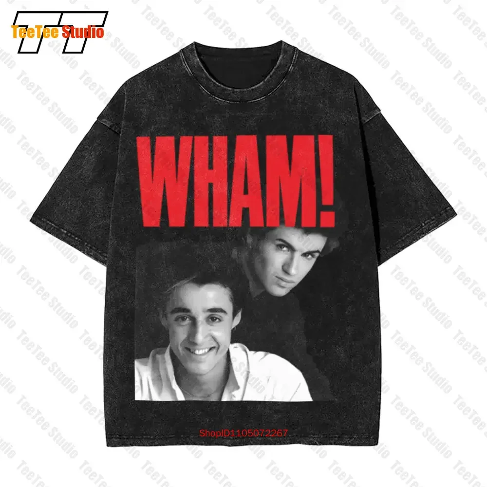 Wham Vintage Oversized T-Shirt George Michael T Vintage Rare Duran Culture Club A Ha Abc Go Go'S Soft Thin Screen Stars 54YZ