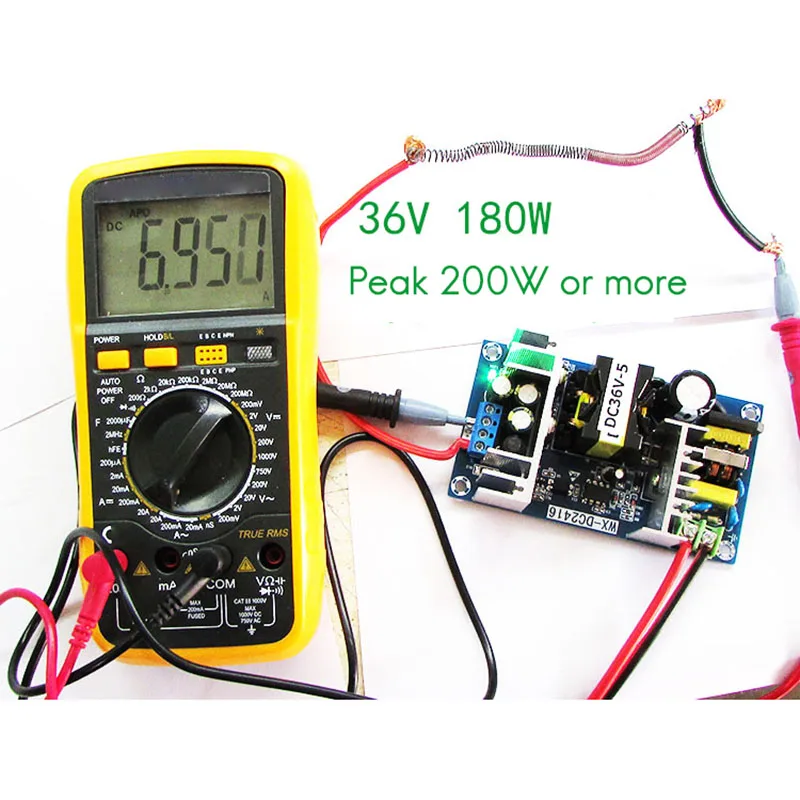 Módulo de potencia Industrial WX-DC2416, placa desnuda de alta potencia, placa de fuente de alimentación conmutada, módulo de alimentación CC 36V 5A