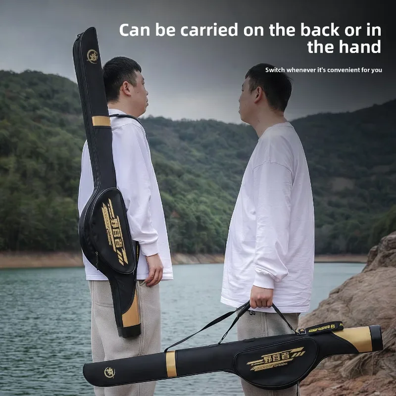No Disassembly Fishing Rod Bag Sea Rod Fishing Bag Fishing Rod Case Camping Angler Large Belly Rod Case Hard Shell Fishing