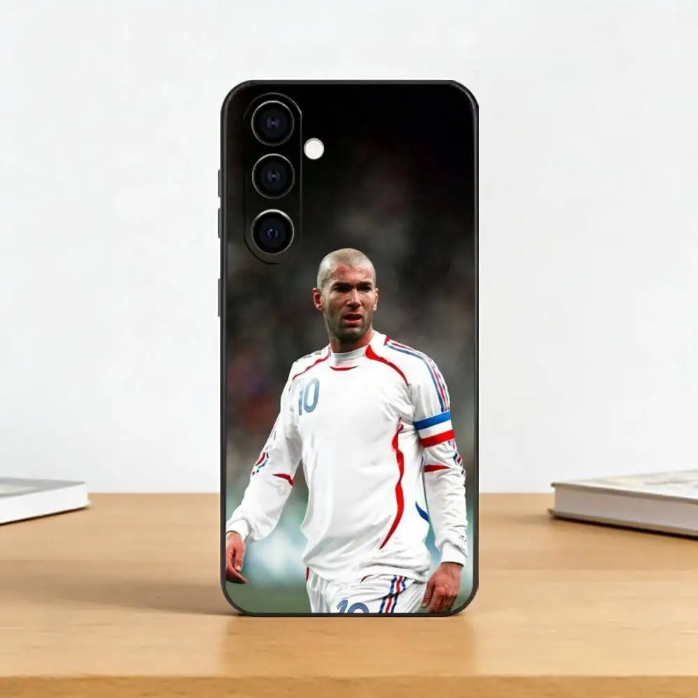 Football Player Z-Zinedines Zidane Phone Case For Samsung Galaxy A73,A72,A71,A70,A53,A52,A51,Others Soft Black Cover