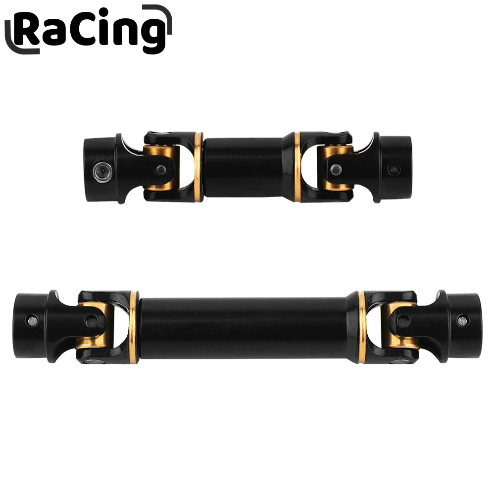 2pcs TRX4-M Brass Black Coating Metal Center Drive Shaft for 1/18 RC Crawler TRX4M Defender New Upgrade Parts