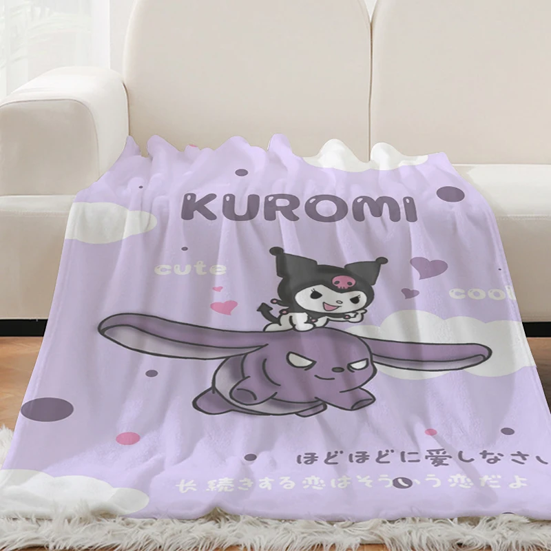 Fluffy Soft Blankets H-Kuromis Microfiber Bedding King Size Blanket Decorative Sofa Blanket Warm Knee Bed Fleece Camping Custom