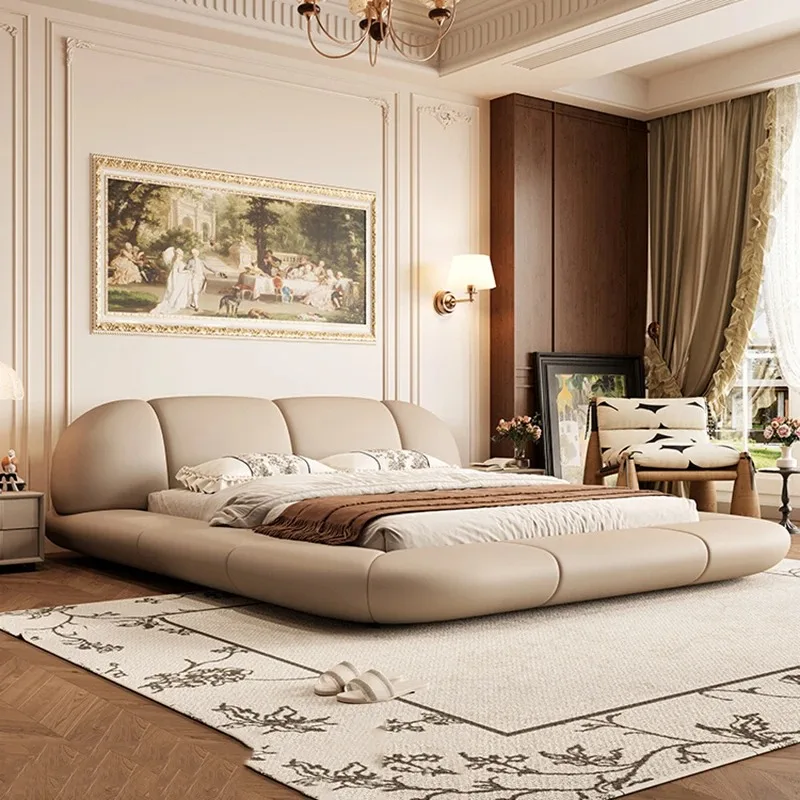 

Floor Modern Bed Simple European Design Sofa Massage Bed Bedroom Frame Headboards Letto Matrimoniale Lounge Suite Furniture