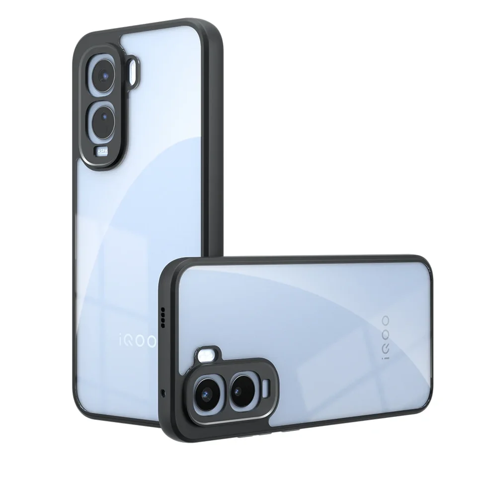 Funda para iQOO Z11 Global, PC Duro Transparente y TPU Suave de Protección 2