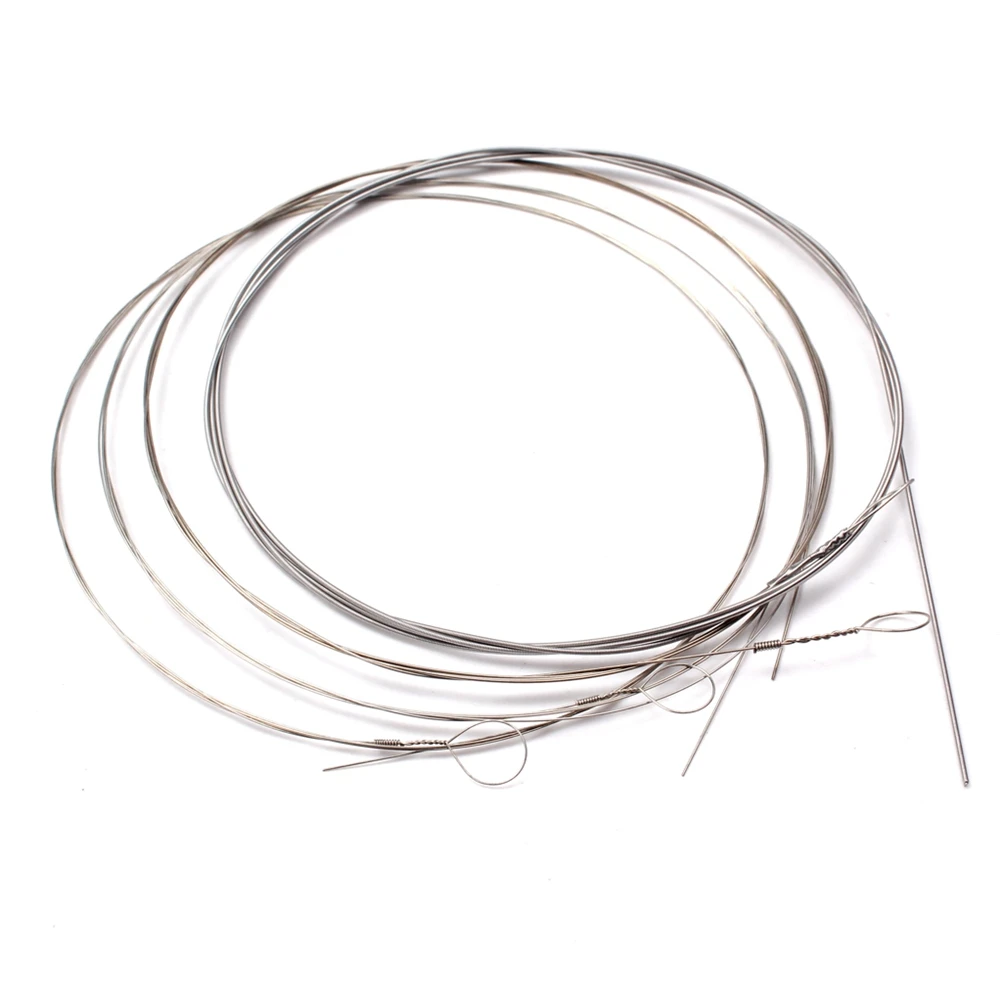 

4 PCS/ Set Assorted Sizes Steel Coated Copper Alloy Wound Banjo Strings A / D / G / C String 0.23mm 0.41mm 0.58mm 0.76mm for 4 S