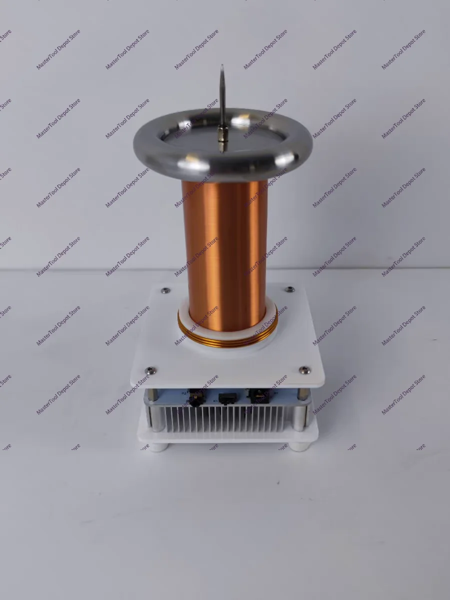 Tesla coil plasma speaker, Bluetooth sound, vacuum lighting, magical arc spark coil