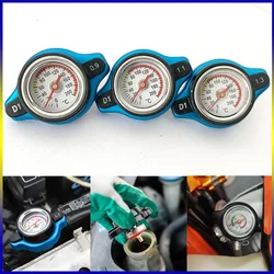 Genuine Car Thermostatic Gauge Radiator Cap 0.9 1.1 1.3 1.8 bar Small Head and Big Head Water Temp Meter Blue and black