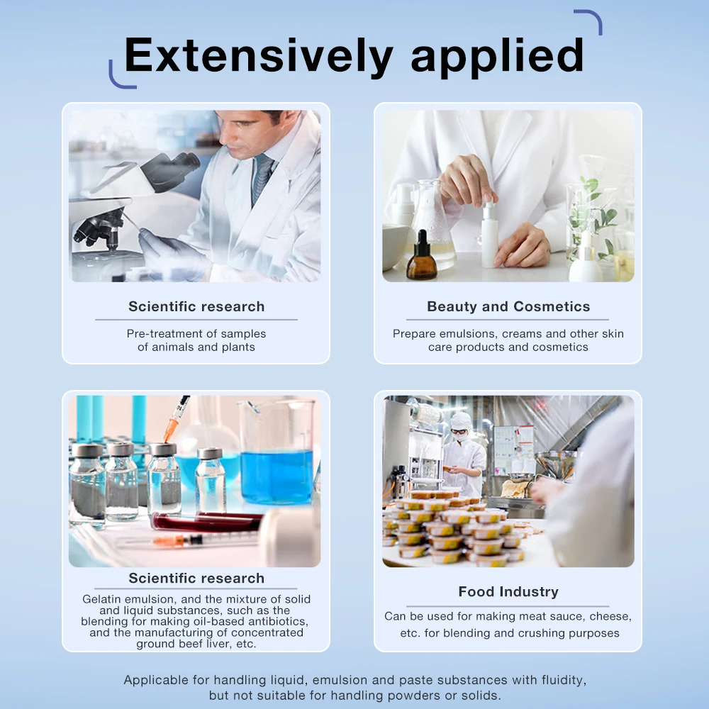 8000‑20000rpm High Speed Homogenizer Digital Display Disperser AC220V Electric Emulsifier Homogenizer Tissue Masher FSH-2A