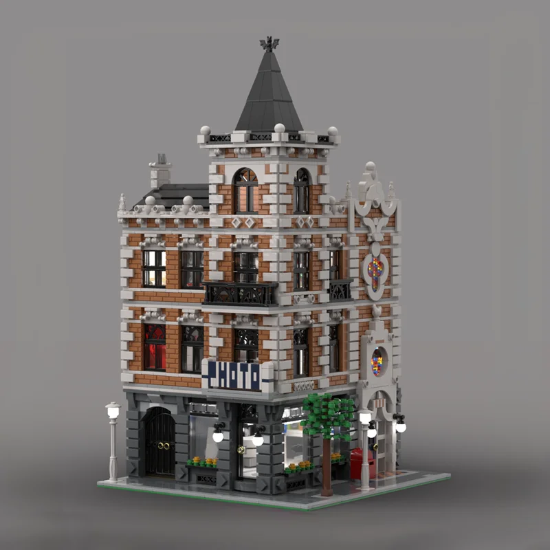 3443 elementy MOC Kreatywne Kosmiczne Modułowe Studio Fotograficzne Nowoczesne Studio Fotograficzne DIY Model Klocki Zabawki Urodzinowe Prezent