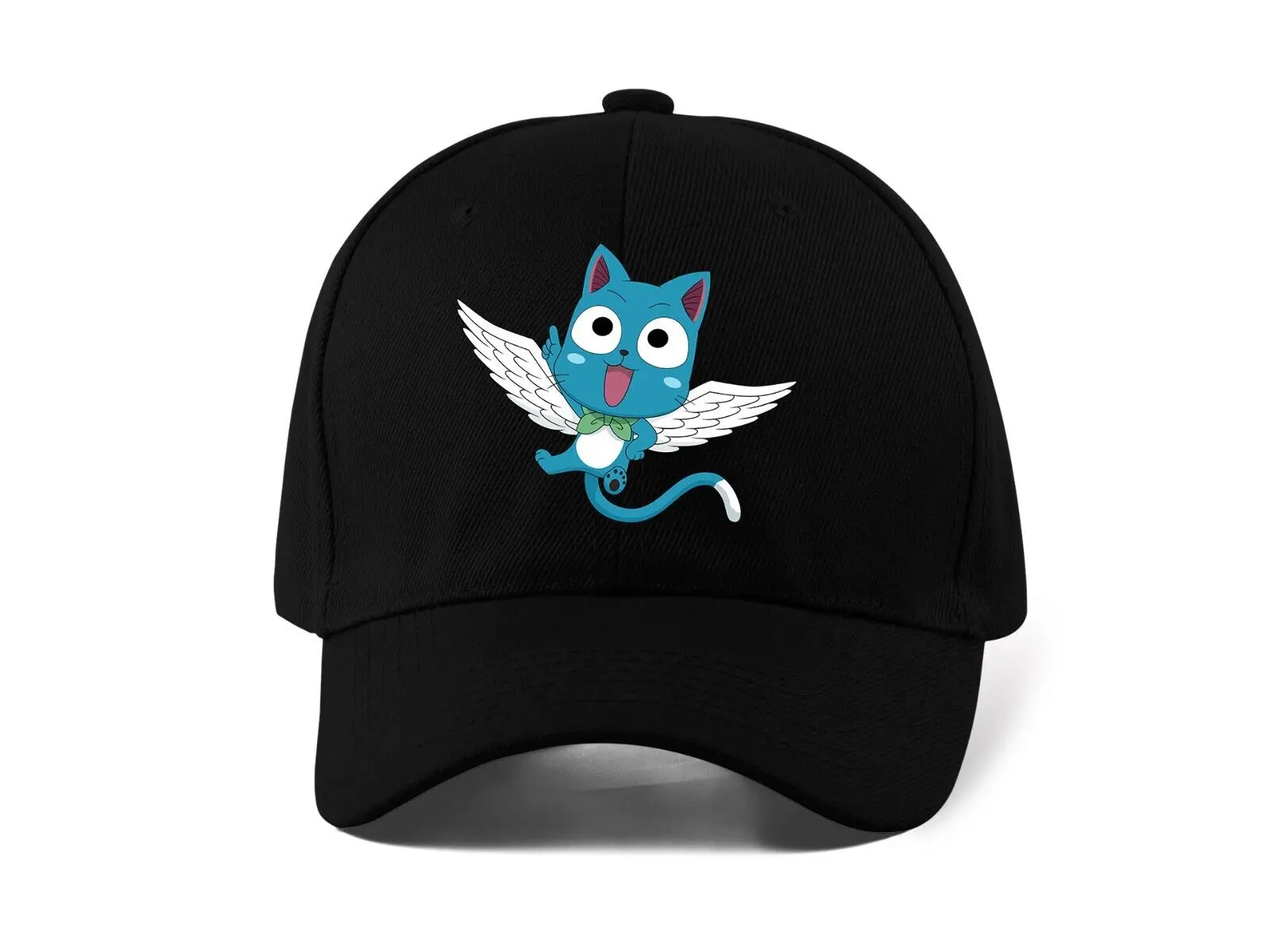 

Fairy Tail Happy With Wings Anime DTF Printed Logo Baseball Cap Dad Hat Unisex