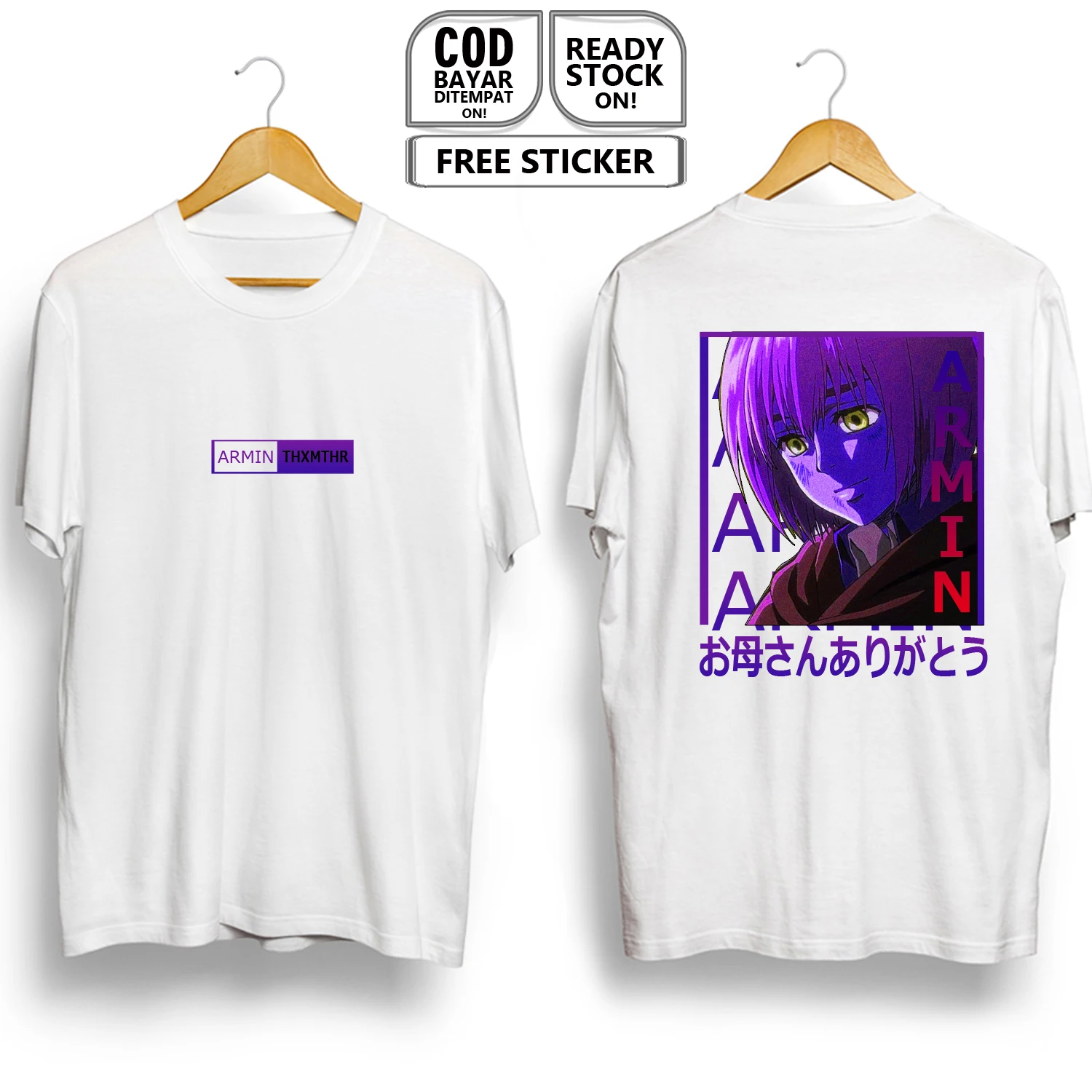 Attack on Titan anime tshirt 100 cotton