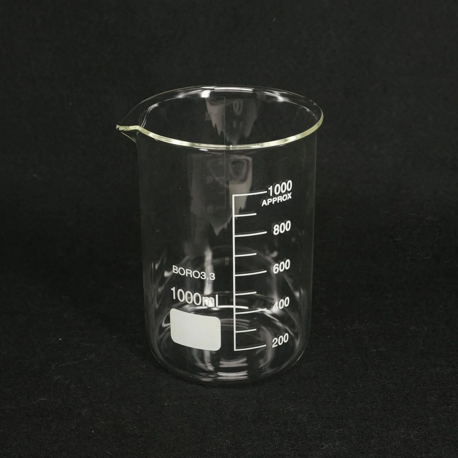 300/400/500/600/800/1000ml szkło borokrzemianowe laboratorium chemii zlewki o niskiej formie — zdjęcie produktu 5