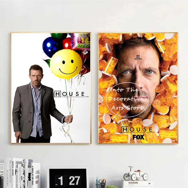 Classic Medical sitcoms Movies House M.D. Modern Posters Print Wall Art Pictures Canvas Painting Living Room Bedroom Home Decor