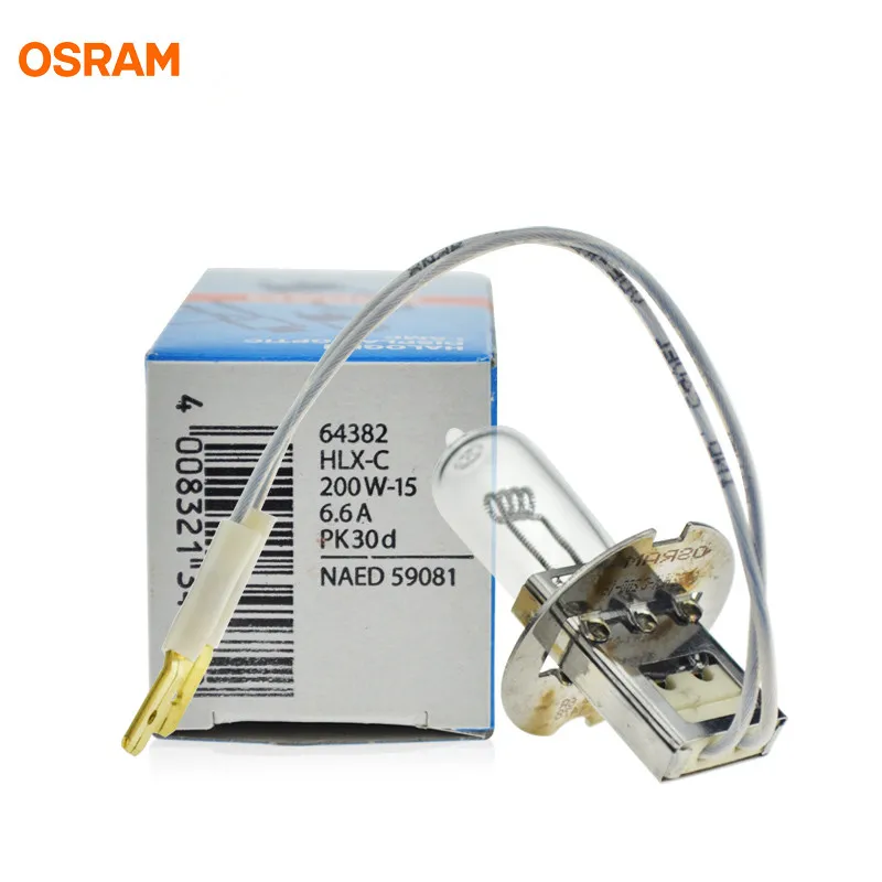 Authentic Original OSRAM 64382HLX-C 200W-15 6.6A PK30d airport runway aviation obstacle light bulb