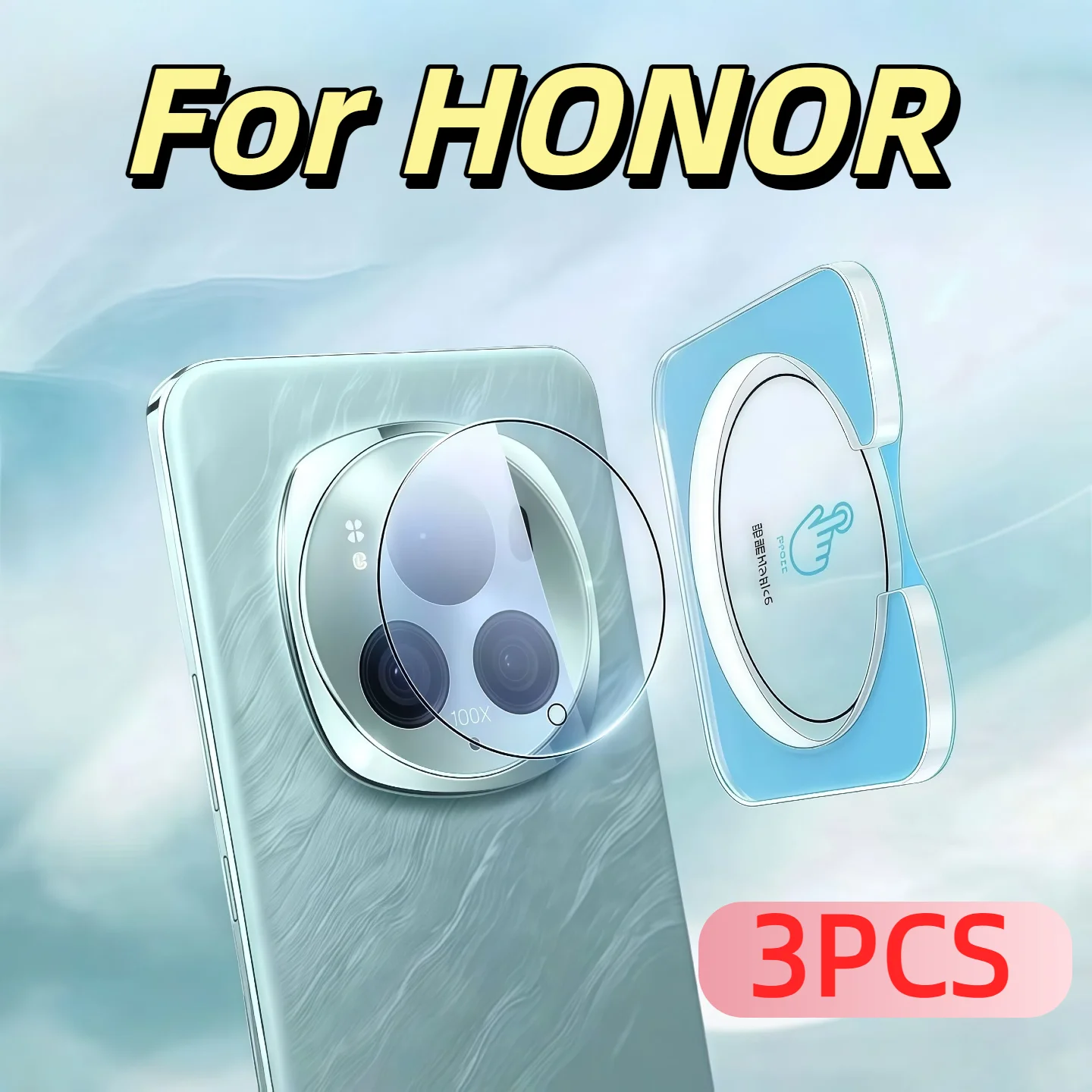 

3 шт. Honor Magic 6 7 pro Magic6 Stealth Защитная пленка для камеры Комплект для фотосъемки и видеостойки с простой установкой