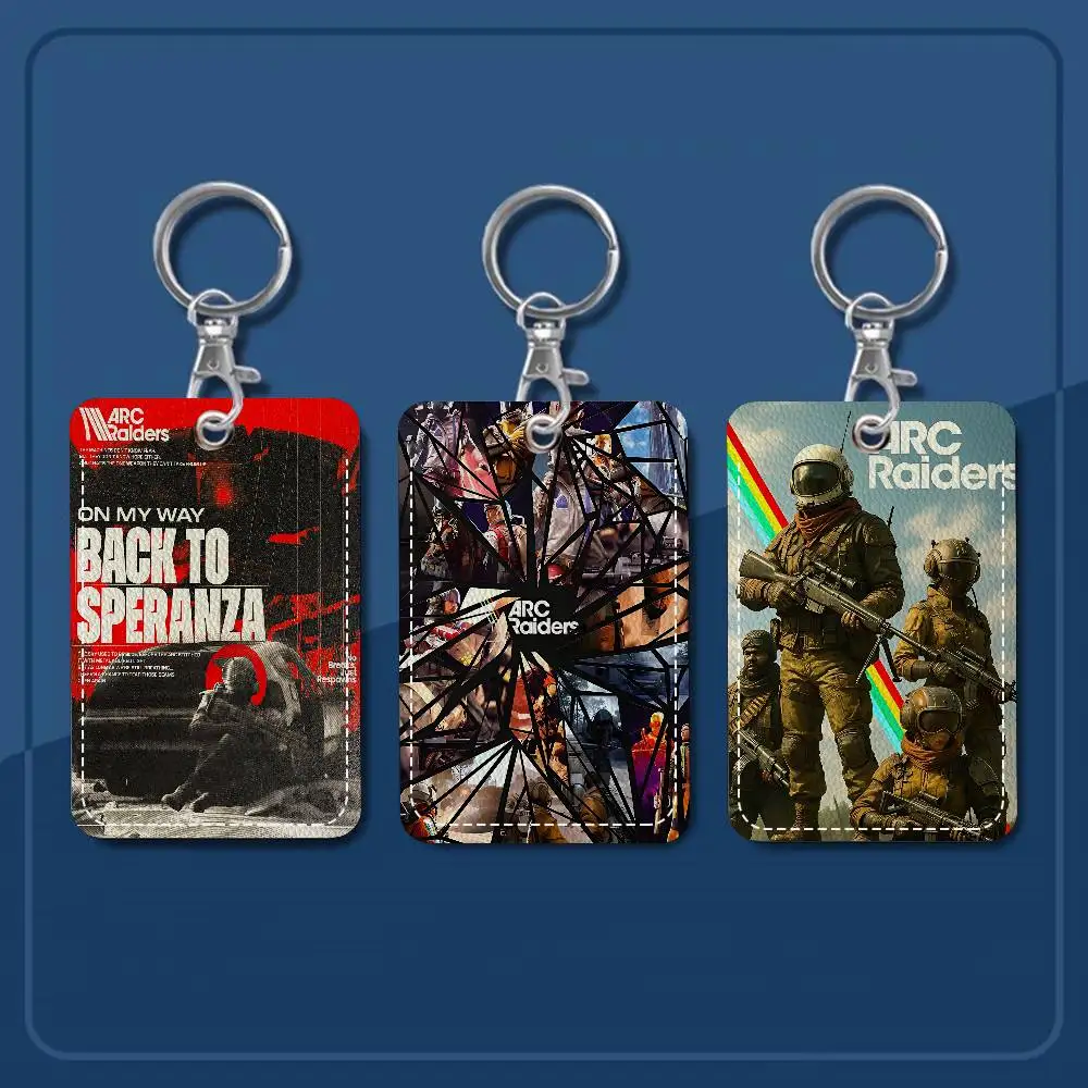 Game A-arc Raiders Cute Cartoon Inteated Elevator Card Acc Control Card Keychain Protective Cover Gift Keychain