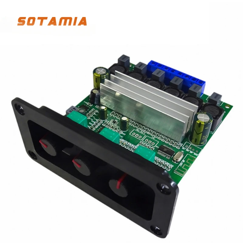 

SOTAMIA HiFi музыкальный Bluetooth усилитель звука TPA3118 усилитель звука сабвуфера 30 Вт x2 + 60 Вт 2,1 Усилитель динамика домашний мини-усилитель