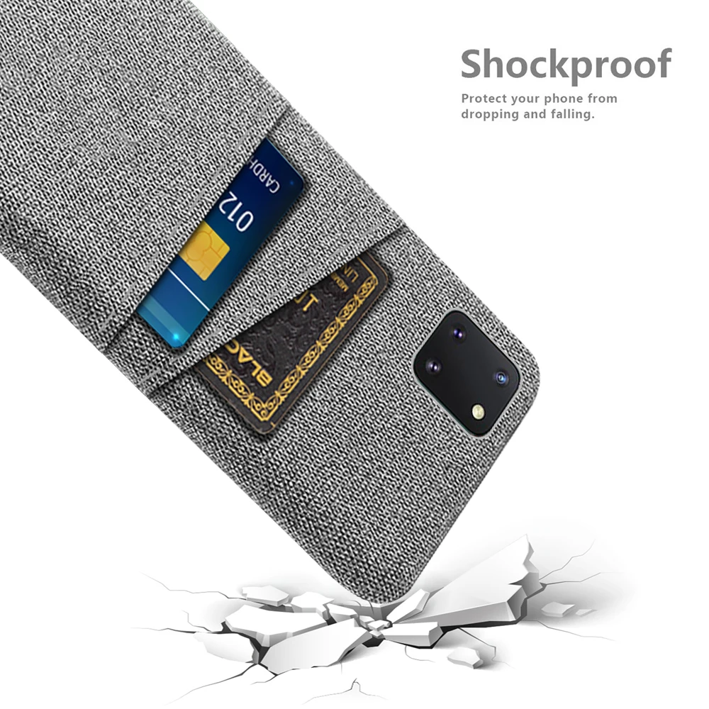 Wallet Case For Samsung Galaxy Note 10 Lite Case Luxury Dual Card Fabrics Cover For Samsung S10 Lite 2020 Coque Note10 Lite