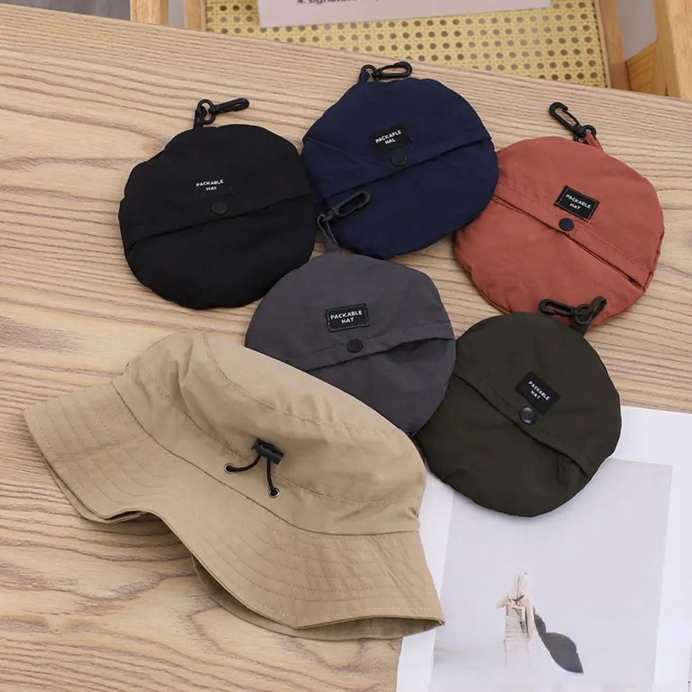 Portable Waterproof Summer Bucket Hat Sun Protection Anti-UV Sun Hat With Storage Bag Quick-drying Panama Hat Camping Hiking