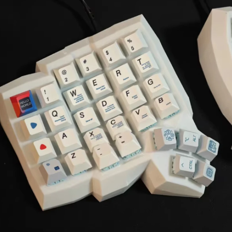 

Dactyl Manuform Split Mechanical Keyboard Kit Hot Swap Wired Single Mode VIAL TypeC 62key Ergonomics Split Mechanical Keyboard