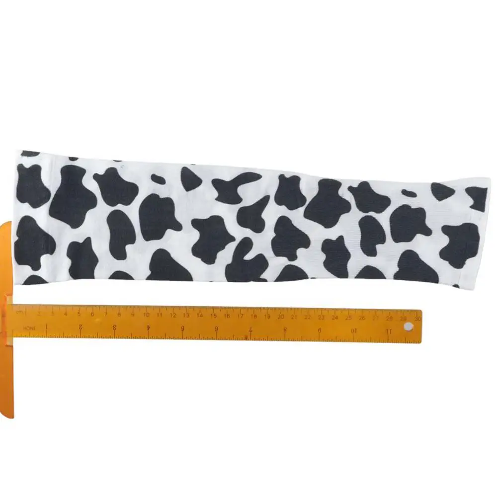 

1Pair Durable Cow Pattern Ice Silk Sleeves UV Resistant Thin Loose Sleeve Cover Dacron Protection Ice Sleeves Outdoor