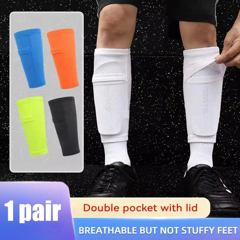 

Soft Breathable Nylon Football Shin Holder Instep Socks Football Shinguards Guards Socks Sleeves Pads Legging Teens Shields D5F9