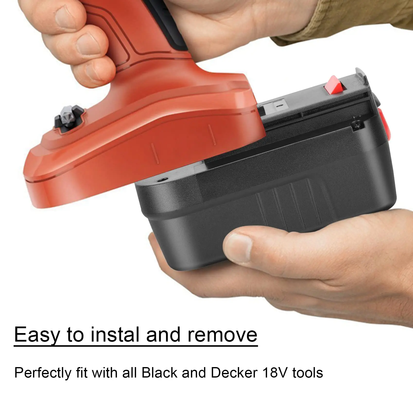 

Аккумулятор литий-ионный JYJZPB 5.5Ач 18В для беспроводных электроинструментов Black and Decker HPB18 HPB18-OPE 244760-00 A1718 FS18FL Firestorm