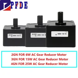 2GN 3GN 4GN 5GN 5GU 6GU 7GU Reduction Gear Box Ratio 1:3 to 1:300 450rpm to 4.5rpm Reduction Gearbox for 6W~400W AC Gear Motor
