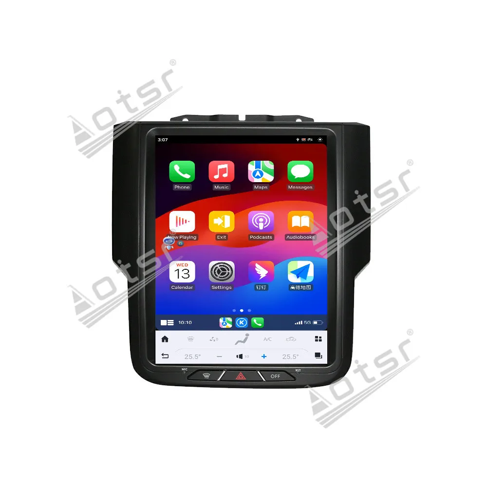 

10.4“ Android 13.0 Carplay Radio For Dodge Ram 1500 2500 3500 2012-2018 Manual AC GPS Navigation Touch Screen