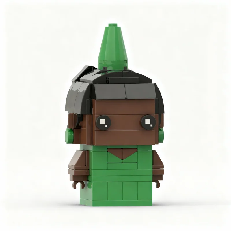 166pcs MOC Green Princess Castle Crashers BrickHeadz Model Building Blocks Architecture Christmas Gift Toy Craft Brick Education