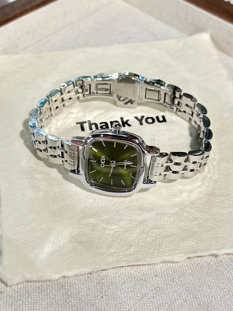Original luxurywomen's steel belt simple temperament highend2025newwomen's highend watch gift for girlfriend women's accessories