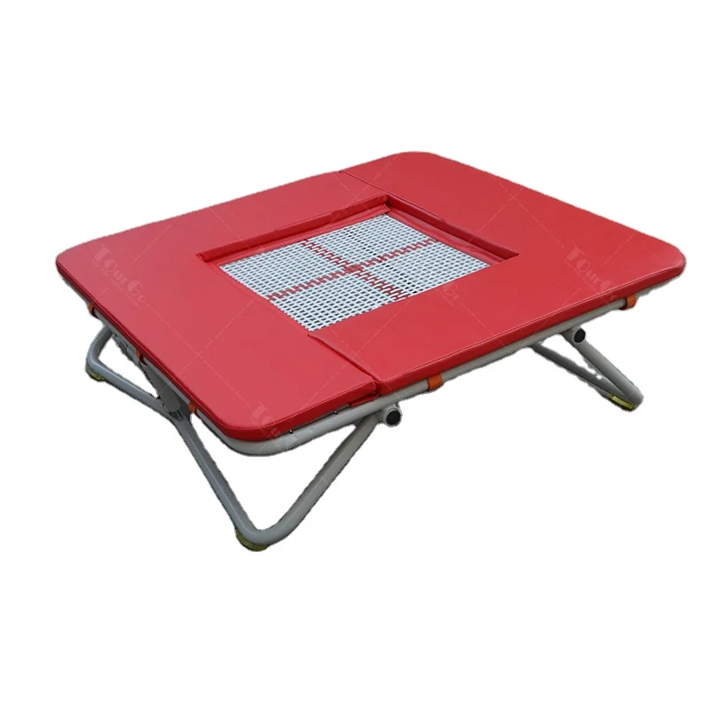 

Adjustable Inclined Gymnastic Ninja Warrior Obstacle Training Equipment Bungee Jumping Mini Trampoline