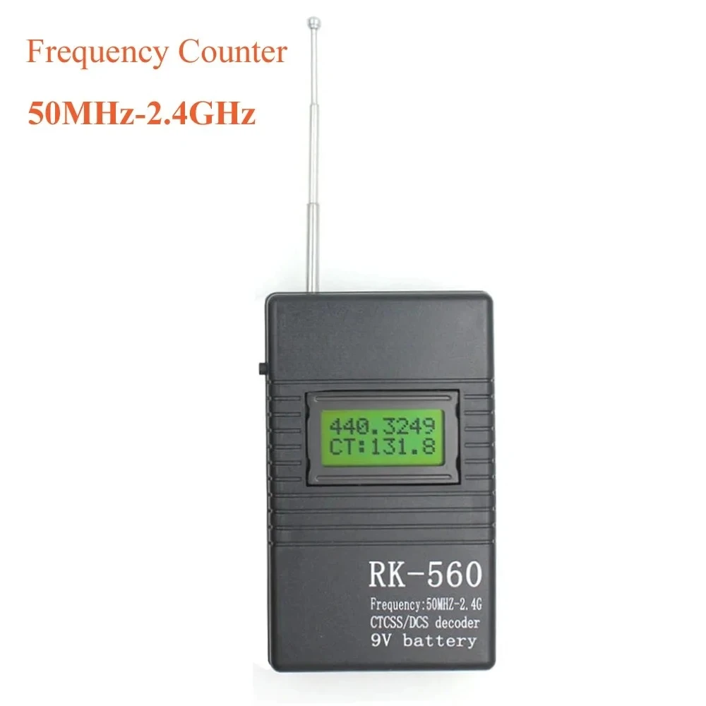 Frequency Counter RK-560 50MHz-2.4GHz Portable Frequency Tester RK560 DCS CTCSS Radio Meter