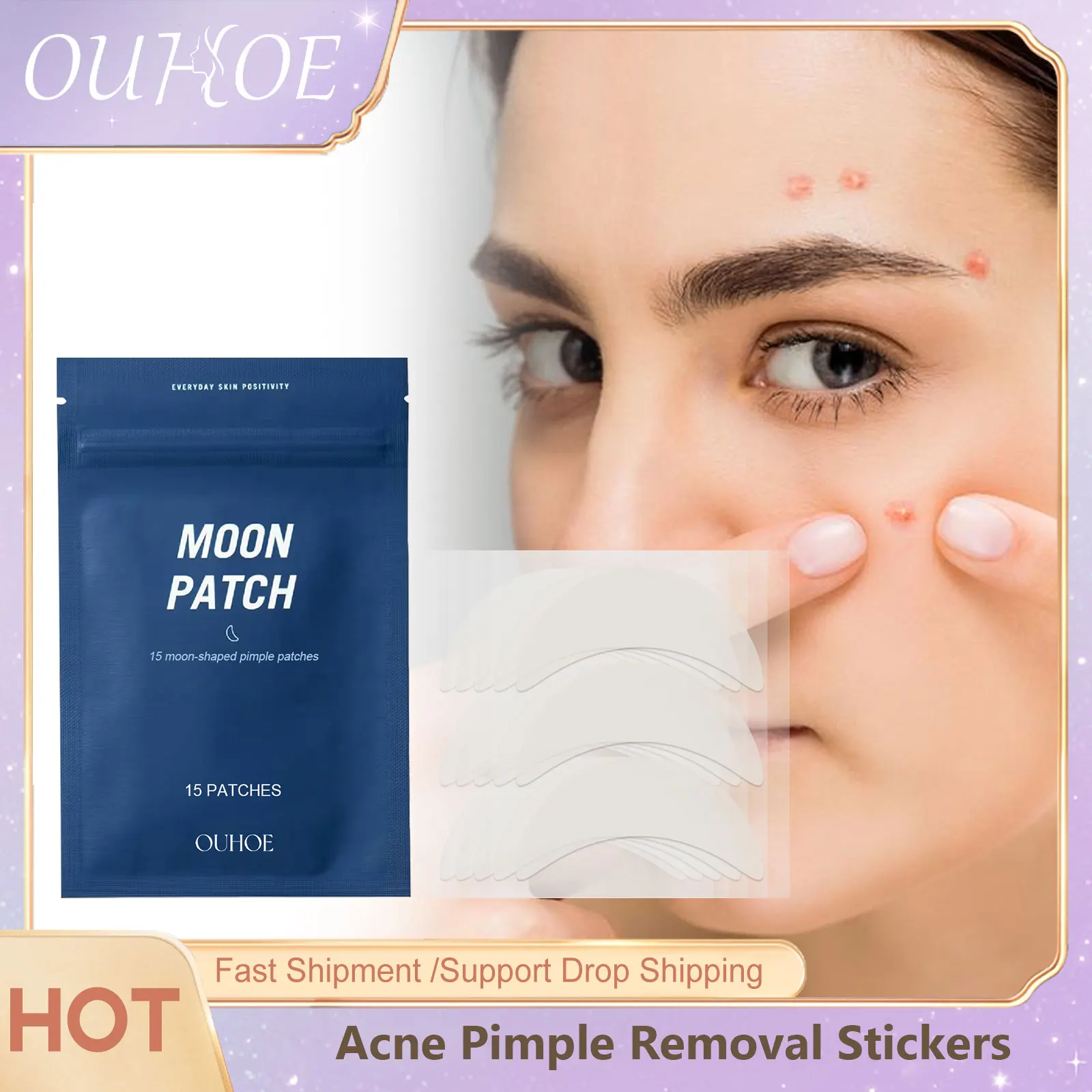 Acne Pimple Treatment Stickers Healing Repairing Cover Blemishes Concealer Face Spot Marks Pimple Removal Invisible Acne Patches