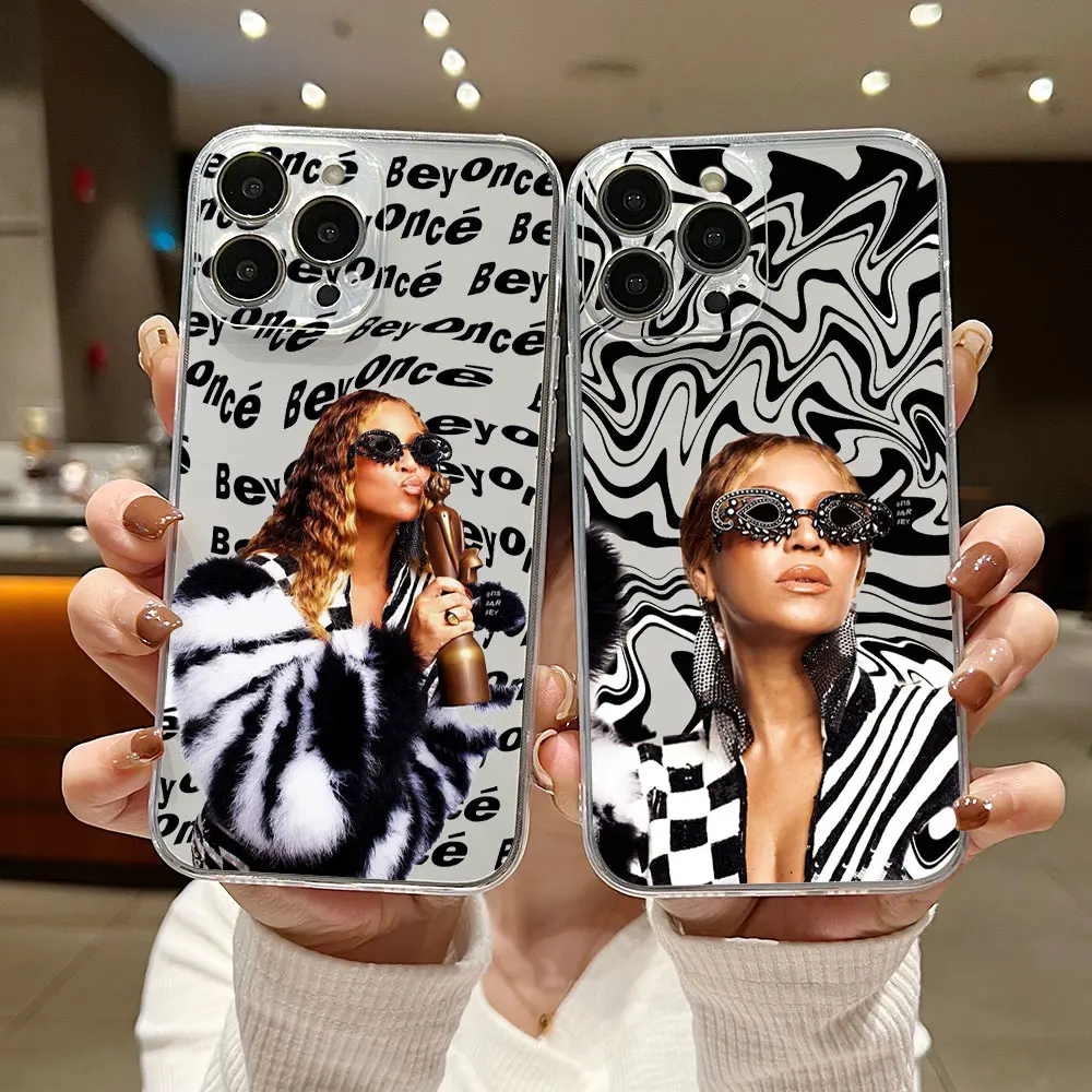 Beyonces Renaissance Singer Phone Case For iPhone 15 14 13 12 11 Mini Pro Max X XR XSMax 6S 6 7 8 Plus SE20 Transparent Cover