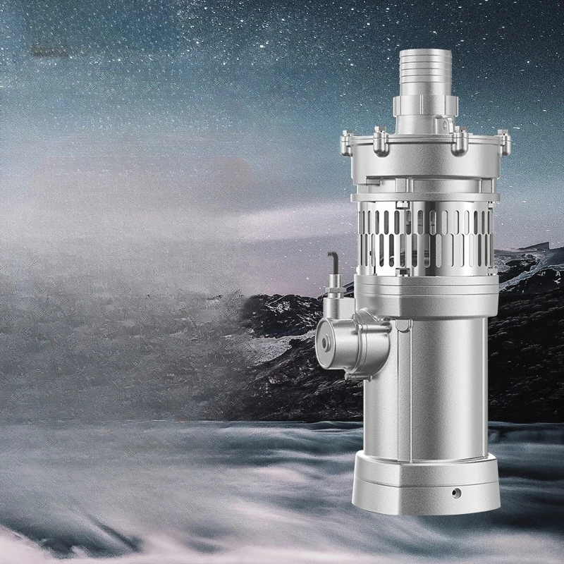 

304 stainless steel oil-immersed submersible pump to pump seawater 7.5kw stainless steel pump