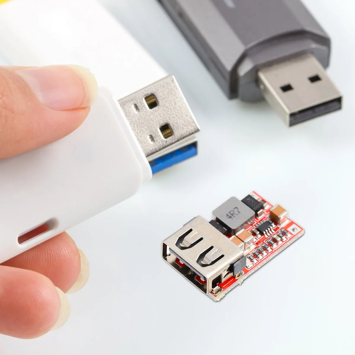 

5pcs 6-24V 12V 24V To 5V 3A Dc-Dc Usb Charging Module Auto Car Power Module Low Static Current Reverse Polarity Protection