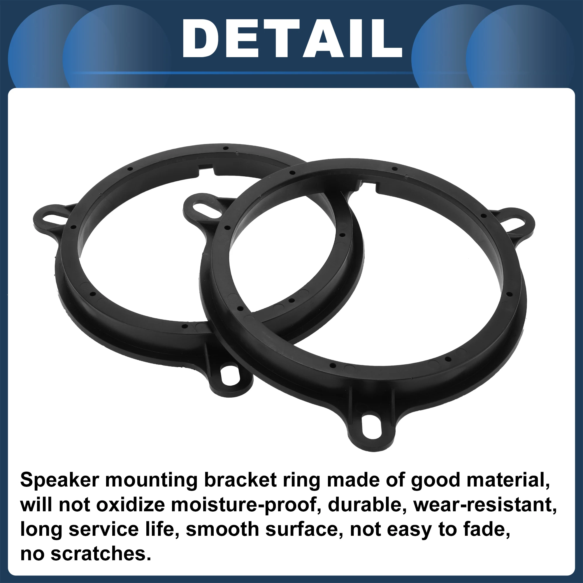 X Autohaux-Anneau d'espacement de haut-parleur, adaptateur d'entretoise de haut-parleur Twecirculation pour harnais MICRA (K13) 2010-ONWARDS pour harnais NV200 (M20N) 2009