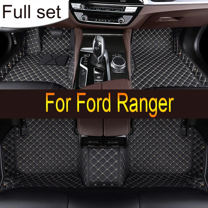 For Ford Ranger 2023 2022 2021 2020 2019 2018 2017 2016 2015 2014 2013 2012 Car Floor Mats Auto Interior Waterproof Carpets