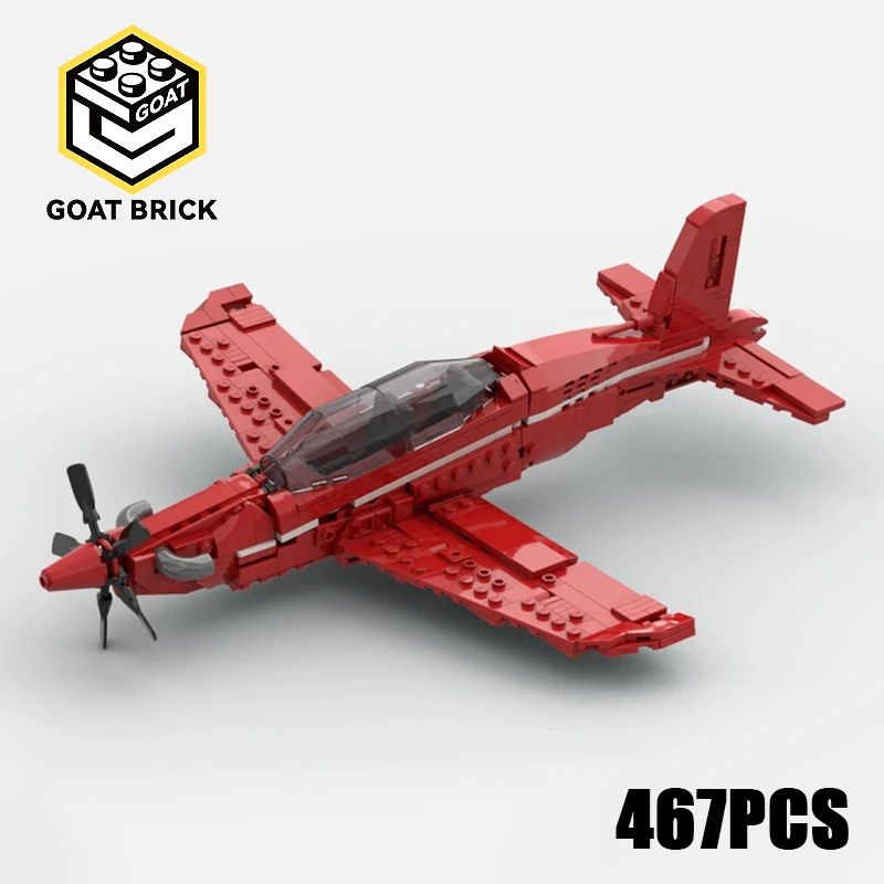 

Moc строительные блоки Pilatus PC-21 технология модульные кирпичи модель подарки рождественские игрушки наборы «сделай сам» сборка