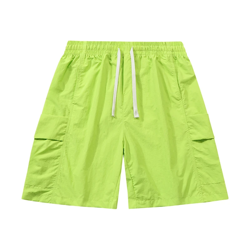 Men's Summer Thin Casual Shorts Loose and Comfortable Athletic Five-point Pants with Quick-drying Nylon Mid-length Pants