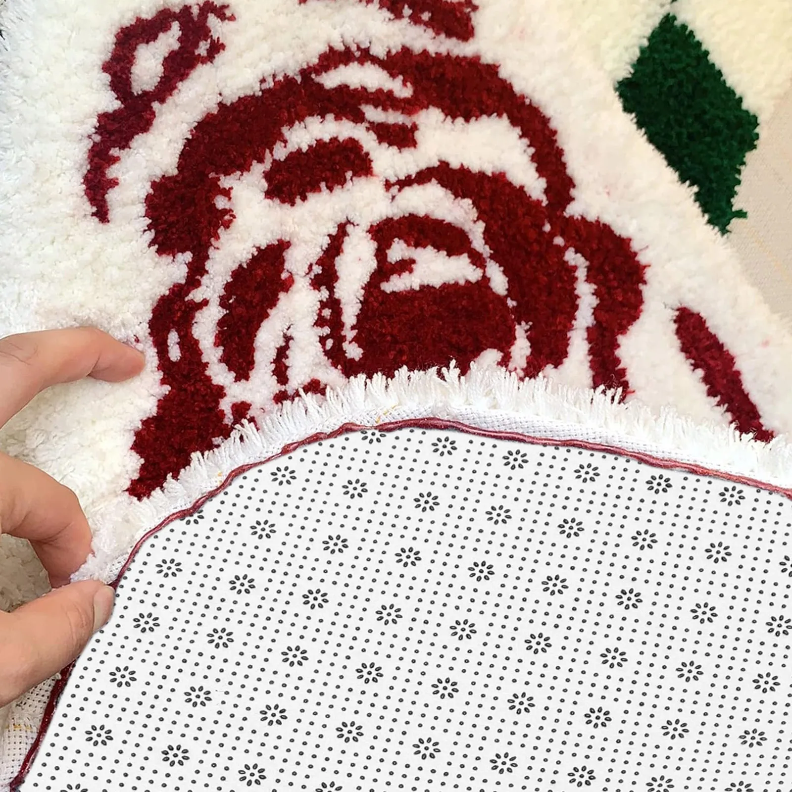 

Carpet Anti slip Bottom Fabric 1.8x1m White Thickened 500g Tufting Gun Rug Nonslip Back Cloth Floor Mat Carpet Supplies