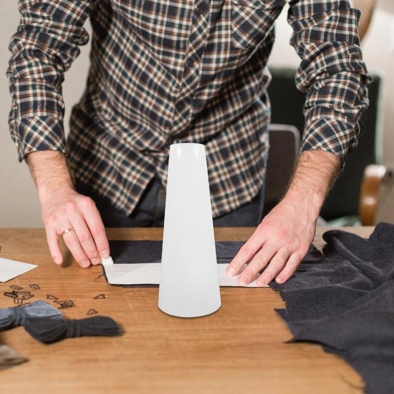 أنبوب غزل بلاستيكي مصنوع يدويًا من الصوف الحياكة قضيب خط كرافت بكرة التطريز أنبوب ذاتي الصنع