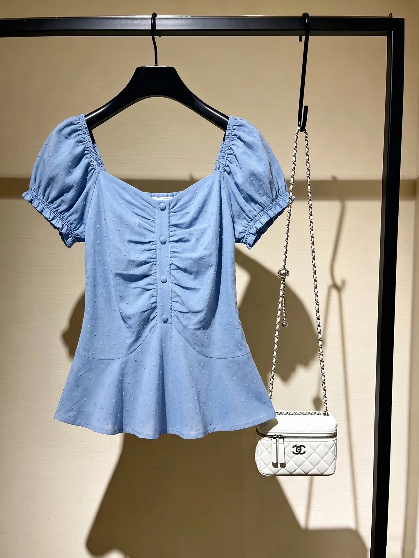 

Fashionable Korean Style Short Sleeve Shirt Women's Overhead Top Versatile Summer New Arrival Elegant Design Commute Friendly