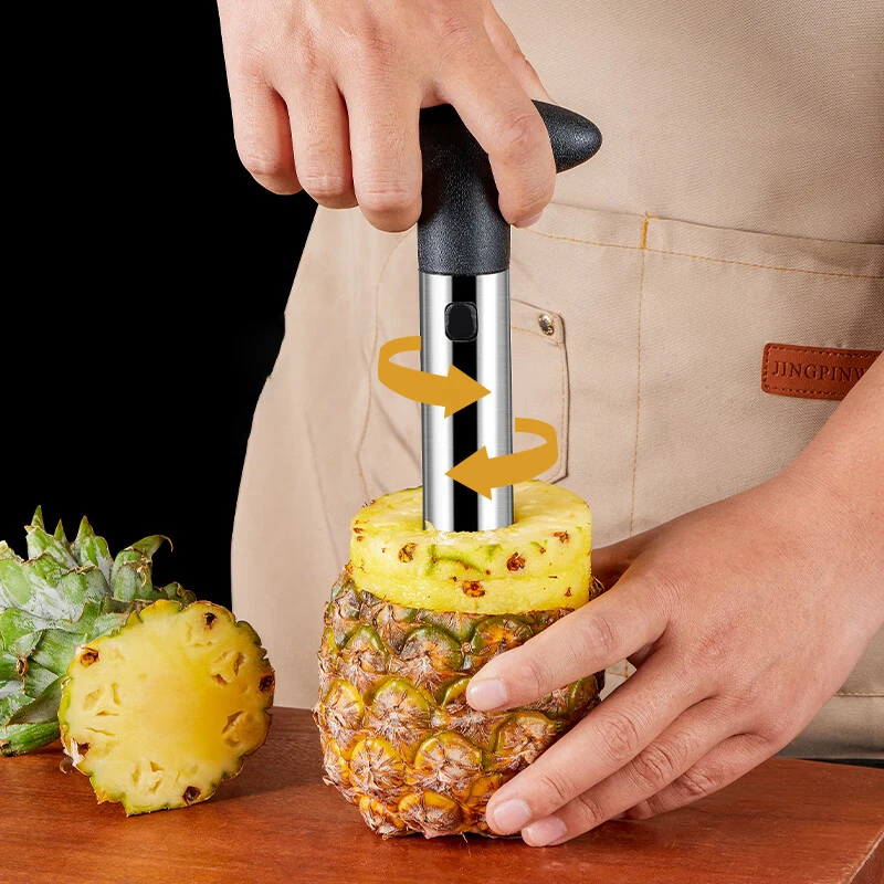 

New Spot Stainless Steel Pineapple Peeler Pineapple Corer Slicer Fruit Cutter Easy Slicer Peeler Kitchen Gadget Delivery Fast