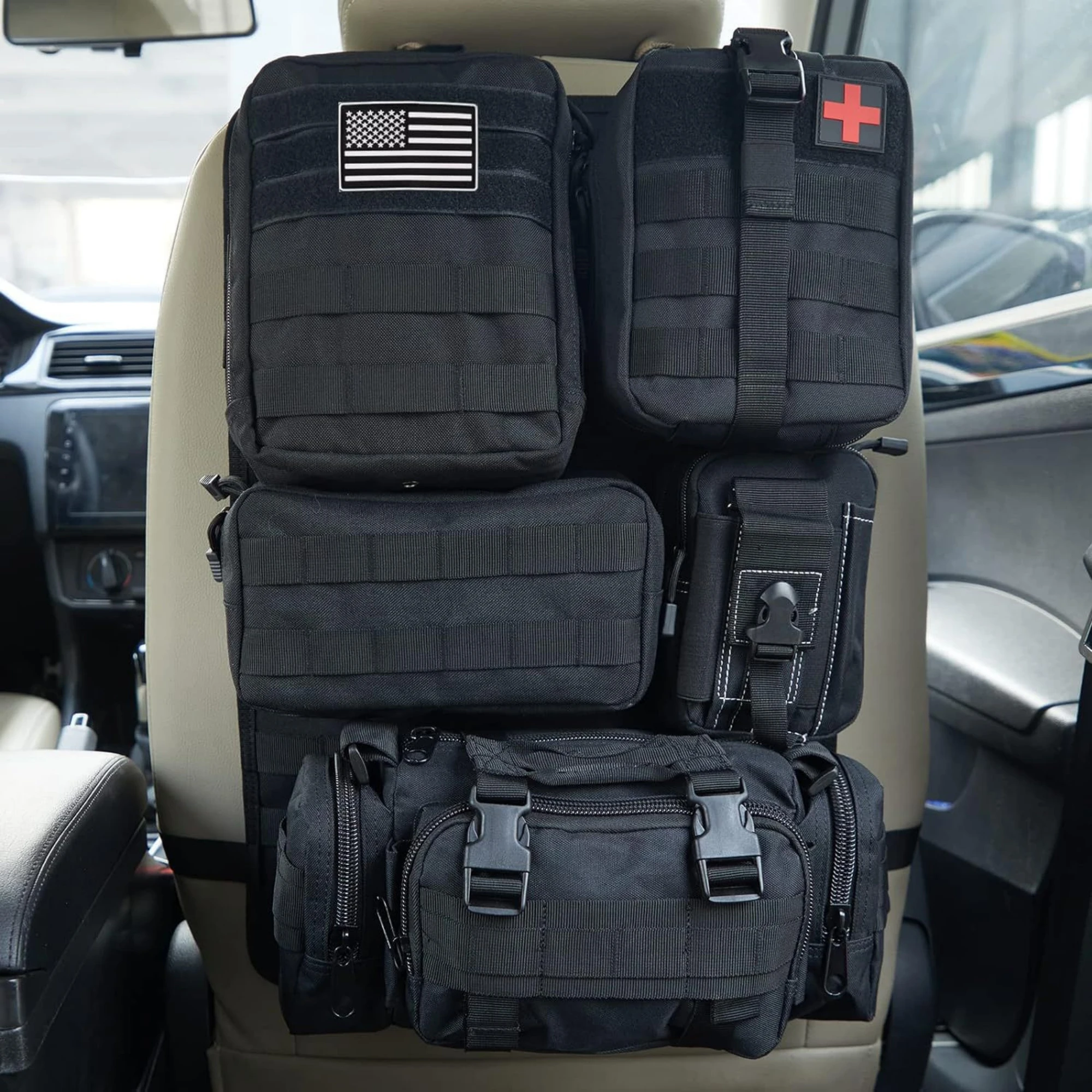 Car Backseat Hanging Bag, Tactical Accessory Organizer, Self-Driving Hunting Outdoor Storage Bag Classified Storage Bag image 3