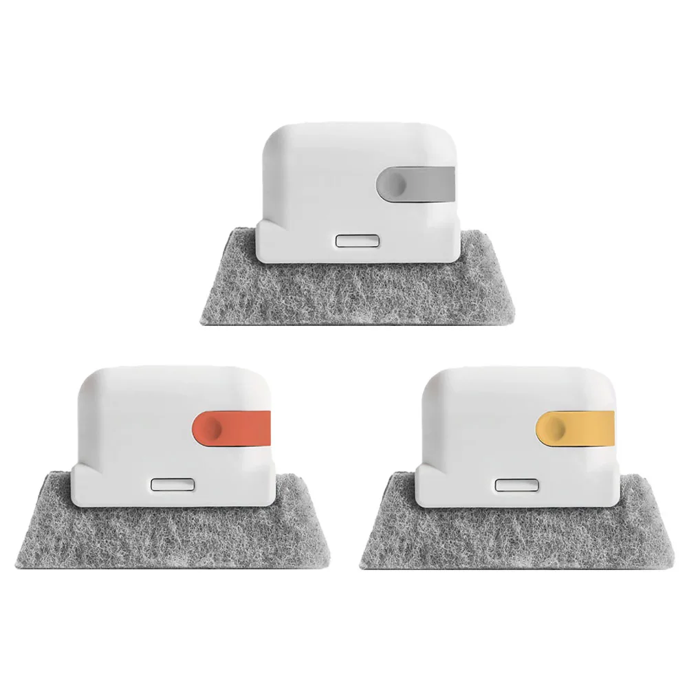 

3pcs Window Cleaning Brush Set Home Office Pan Edge Vent Keyboard Cleaner Brushes Hand-held